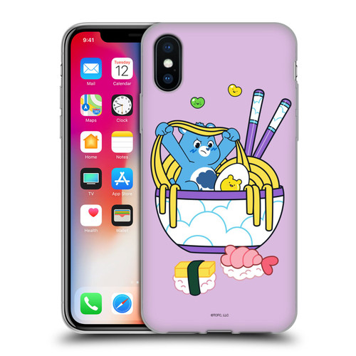 Care Bears Sweet And Savory Grumpy Ramen Sushi Soft Gel Case for Apple iPhone X / iPhone XS