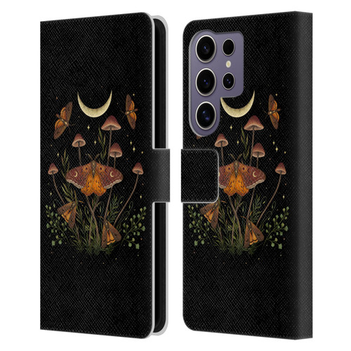 Episodic Drawing Illustration Animals Autumn Light Underwings Leather Book Wallet Case Cover For Samsung Galaxy S25 Ultra