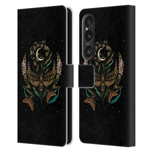 Episodic Drawing Illustration Animals Death Head Leather Book Wallet Case Cover For Sony Xperia 1 VI 5G