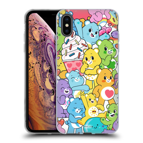 Care Bears Sweet And Savory Character Pattern Soft Gel Case for Apple iPhone XS Max