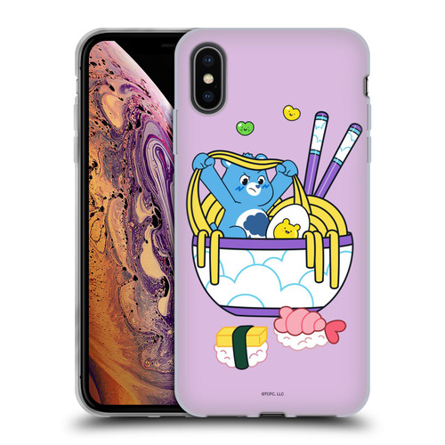 Care Bears Sweet And Savory Grumpy Ramen Sushi Soft Gel Case for Apple iPhone XS Max