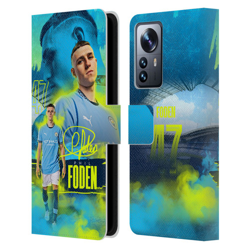 Manchester City Man City FC 2024/25 First Team Phil Foden Leather Book Wallet Case Cover For Xiaomi 12 Pro