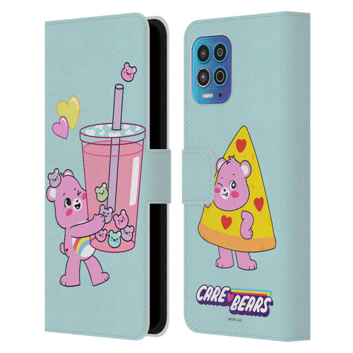 Care Bears Sweet And Savory Cheer Drink Leather Book Wallet Case Cover For Motorola Moto G100