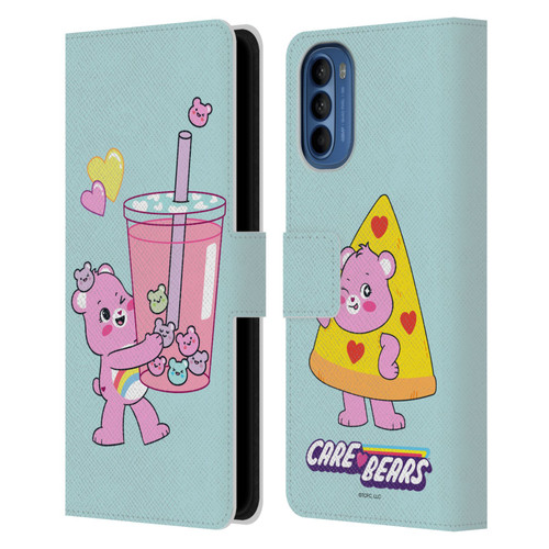 Care Bears Sweet And Savory Cheer Drink Leather Book Wallet Case Cover For Motorola Moto G41