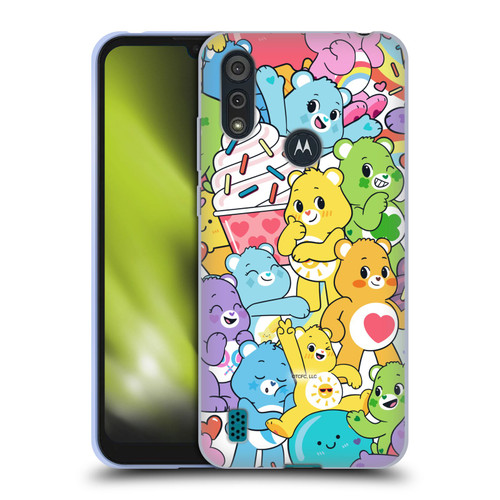 Care Bears Sweet And Savory Character Pattern Soft Gel Case for Motorola Moto E6s (2020)