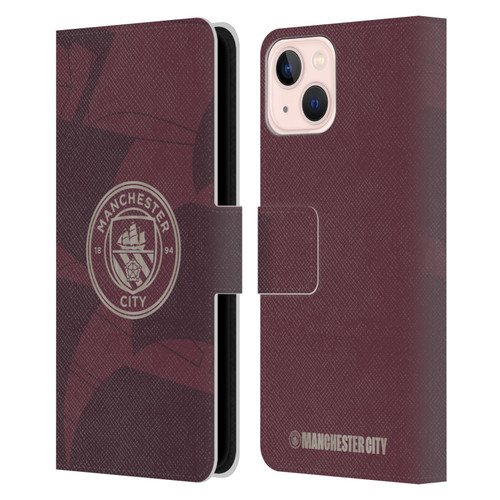 Manchester City Man City FC 2024/25 Badge Kit Third Leather Book Wallet Case Cover For Apple iPhone 13
