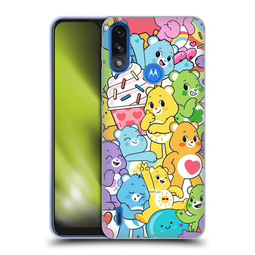Care Bears Sweet And Savory Character Pattern Soft Gel Case for Motorola Moto E7 Power / Moto E7i Power