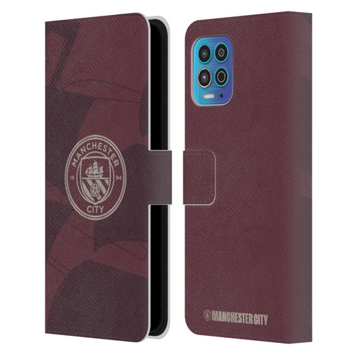 Manchester City Man City FC 2024/25 Badge Kit Third Leather Book Wallet Case Cover For Motorola Moto G100