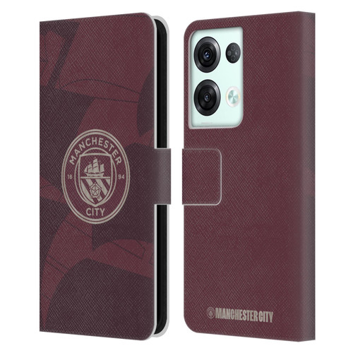Manchester City Man City FC 2024/25 Badge Kit Third Leather Book Wallet Case Cover For OPPO Reno8 Pro