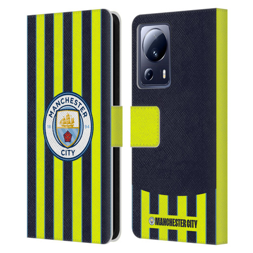 Manchester City Man City FC 2024/25 Badge Kit Away Leather Book Wallet Case Cover For Xiaomi 13 Lite 5G