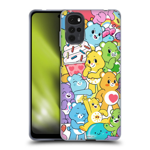Care Bears Sweet And Savory Character Pattern Soft Gel Case for Motorola Moto G22