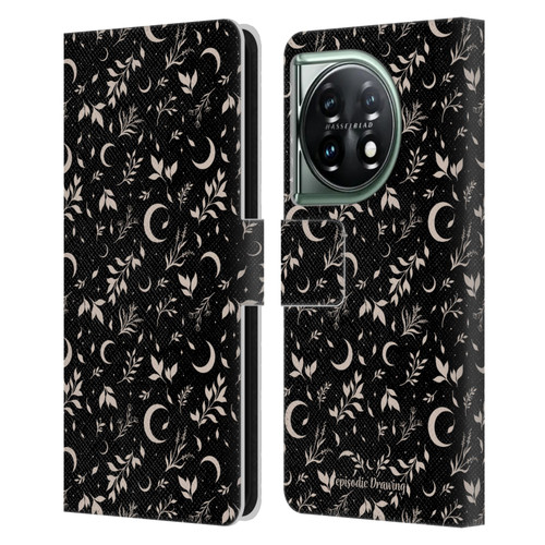 Episodic Drawing Florals & Serpents Moon Garden Leather Book Wallet Case Cover For OnePlus 11 5G
