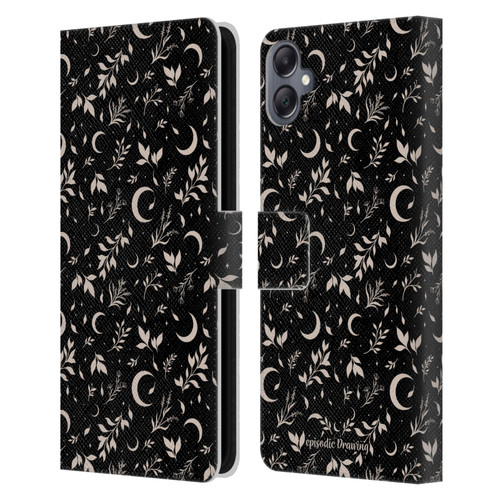 Episodic Drawing Florals & Serpents Moon Garden Leather Book Wallet Case Cover For Samsung Galaxy A05