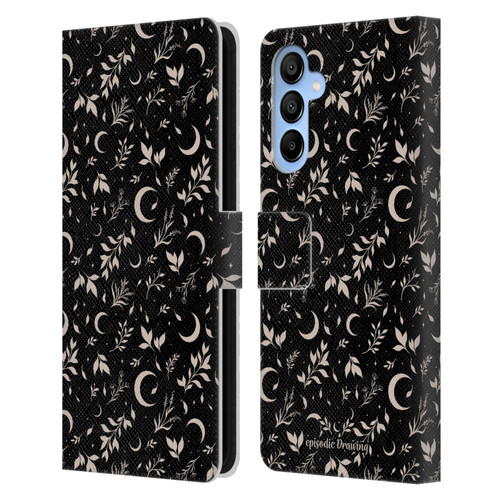 Episodic Drawing Florals & Serpents Moon Garden Leather Book Wallet Case Cover For Samsung Galaxy A16 5G