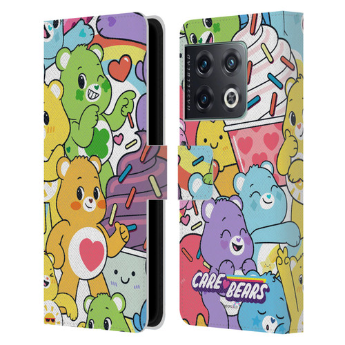 Care Bears Sweet And Savory Character Pattern Leather Book Wallet Case Cover For OnePlus 10 Pro