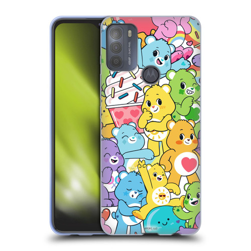 Care Bears Sweet And Savory Character Pattern Soft Gel Case for Motorola Moto G50