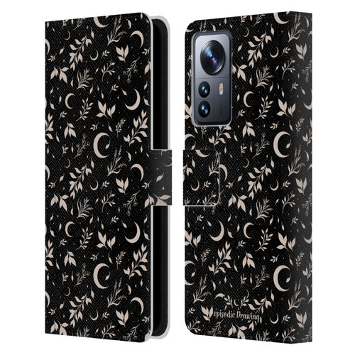 Episodic Drawing Florals & Serpents Moon Garden Leather Book Wallet Case Cover For Xiaomi 12 Pro