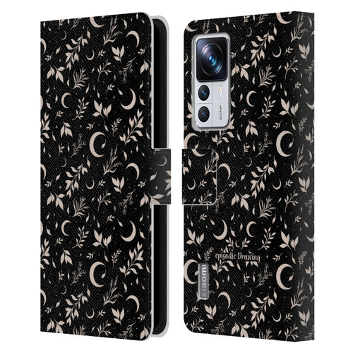 Episodic Drawing Florals & Serpents Moon Garden Leather Book Wallet Case Cover For Xiaomi 12T Pro