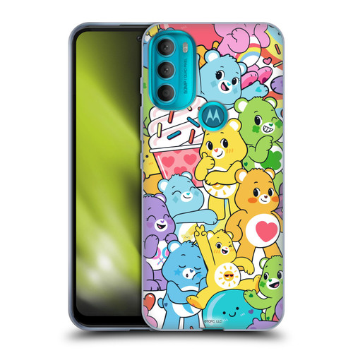 Care Bears Sweet And Savory Character Pattern Soft Gel Case for Motorola Moto G71 5G