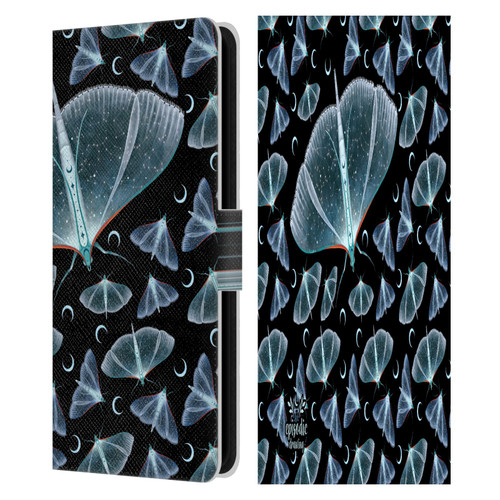 Episodic Drawing Moth Patterns Translucent Leather Book Wallet Case Cover For Samsung Galaxy S23 FE 5G