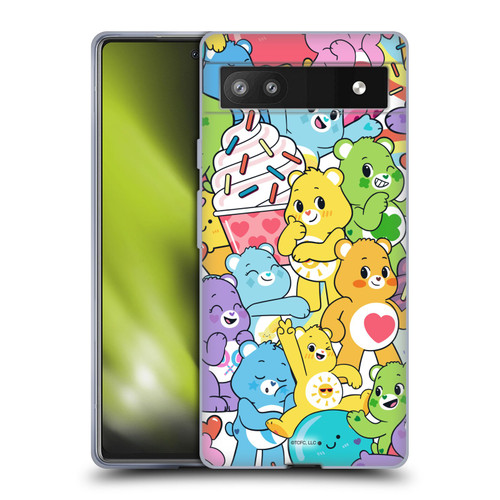 Care Bears Sweet And Savory Character Pattern Soft Gel Case for Google Pixel 6a