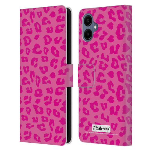 P.D. Moreno Patterns Pink Leopard Leather Book Wallet Case Cover For Samsung Galaxy A06 4G / 5G