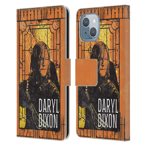 The Walking Dead: Daryl Dixon Graphics Character Art Leather Book Wallet Case Cover For Apple iPhone 14