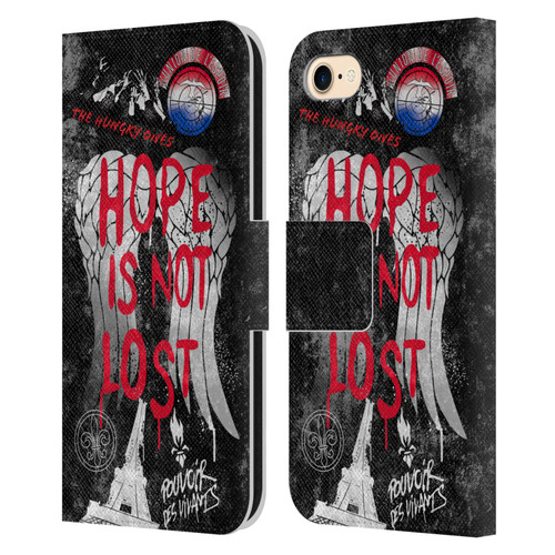The Walking Dead: Daryl Dixon Graphics Hope Is Not Lost Leather Book Wallet Case Cover For Apple iPhone 7 / 8 / SE 2020 & 2022