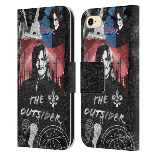 The Walking Dead: Daryl Dixon Graphics The Outsider Leather Book Wallet Case Cover For Apple iPhone 7 / 8 / SE 2020 & 2022