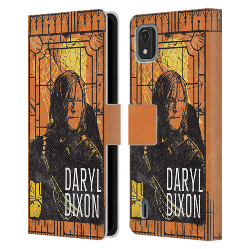 The Walking Dead: Daryl Dixon Graphics Character Art Leather Book Wallet Case Cover For Nokia C2 2nd Edition