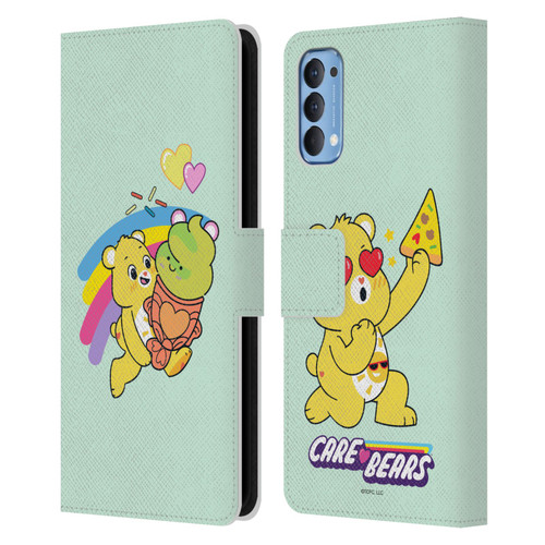 Care Bears Sweet And Savory Funshine Ice Cream Leather Book Wallet Case Cover For OPPO Reno 4 5G