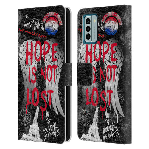 The Walking Dead: Daryl Dixon Graphics Hope Is Not Lost Leather Book Wallet Case Cover For Nokia G42