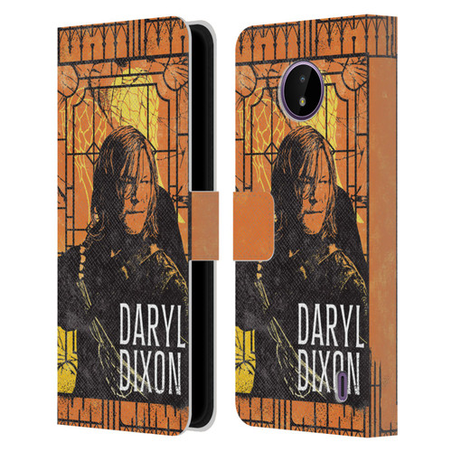 The Walking Dead: Daryl Dixon Graphics Character Art Leather Book Wallet Case Cover For Nokia C10 / C20