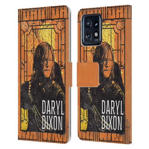 The Walking Dead: Daryl Dixon Graphics Character Art Leather Book Wallet Case Cover For Motorola Moto Edge 40 Pro/Plus 2023