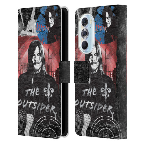 The Walking Dead: Daryl Dixon Graphics The Outsider Leather Book Wallet Case Cover For Motorola Edge X30