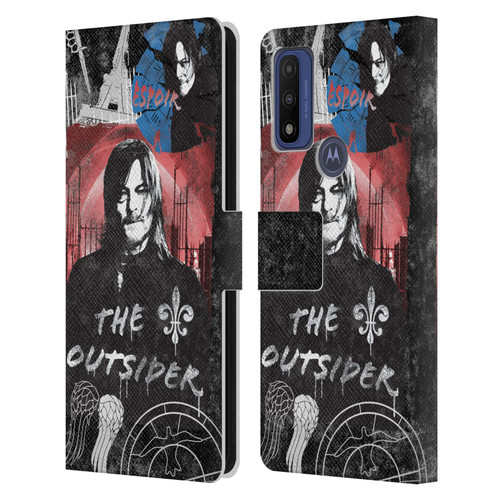 The Walking Dead: Daryl Dixon Graphics The Outsider Leather Book Wallet Case Cover For Motorola G Pure