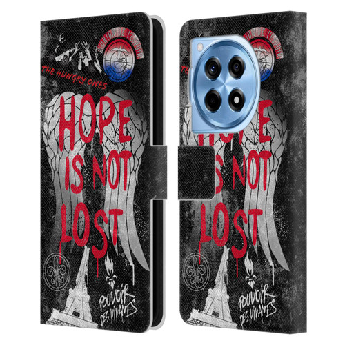 The Walking Dead: Daryl Dixon Graphics Hope Is Not Lost Leather Book Wallet Case Cover For OnePlus 12R