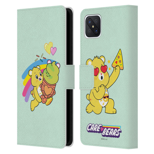 Care Bears Sweet And Savory Funshine Ice Cream Leather Book Wallet Case Cover For OPPO Reno4 Z 5G