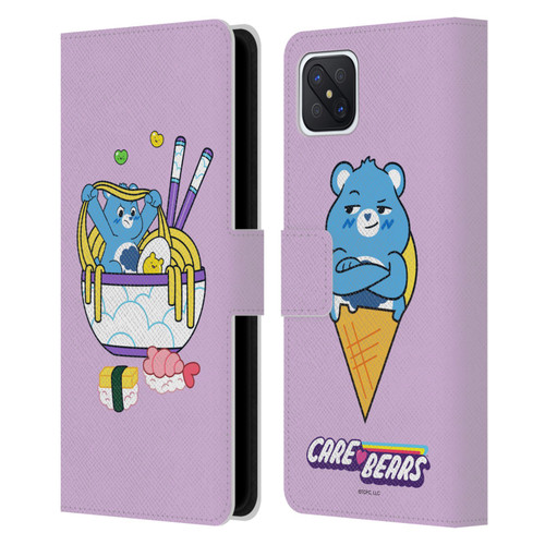 Care Bears Sweet And Savory Grumpy Ramen Sushi Leather Book Wallet Case Cover For OPPO Reno4 Z 5G