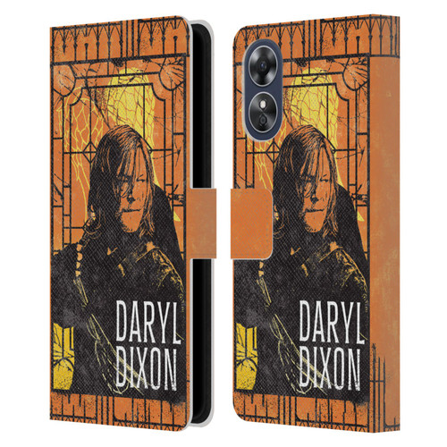 The Walking Dead: Daryl Dixon Graphics Character Art Leather Book Wallet Case Cover For OPPO A17