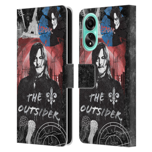 The Walking Dead: Daryl Dixon Graphics The Outsider Leather Book Wallet Case Cover For OPPO A78 4G