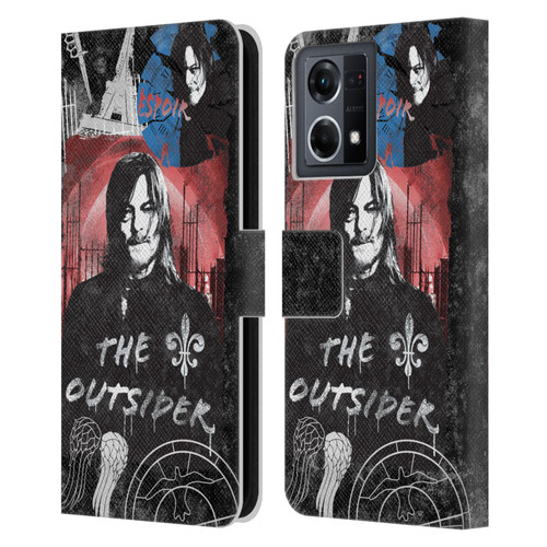 The Walking Dead: Daryl Dixon Graphics The Outsider Leather Book Wallet Case Cover For OPPO Reno8 4G