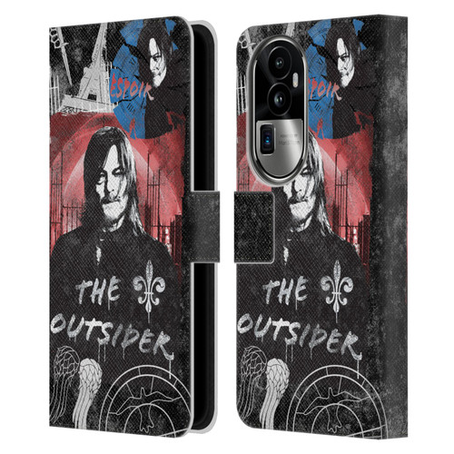 The Walking Dead: Daryl Dixon Graphics The Outsider Leather Book Wallet Case Cover For OPPO Reno10 Pro+