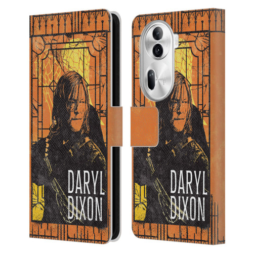 The Walking Dead: Daryl Dixon Graphics Character Art Leather Book Wallet Case Cover For OPPO Reno11