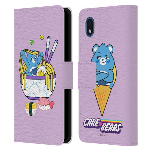 Care Bears Sweet And Savory Grumpy Ramen Sushi Leather Book Wallet Case Cover For Samsung Galaxy A01 Core (2020)