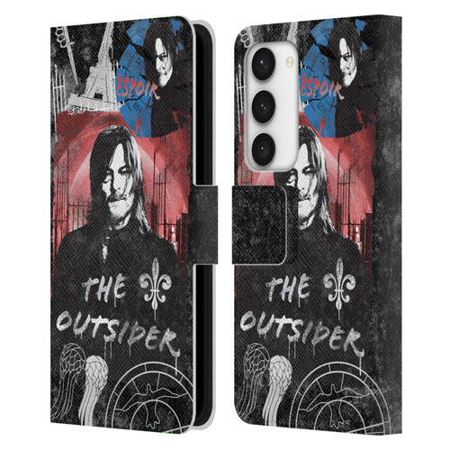 The Walking Dead: Daryl Dixon Graphics The Outsider Leather Book Wallet Case Cover For Samsung Galaxy S23 5G