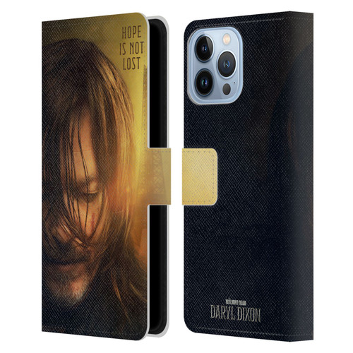 The Walking Dead: Daryl Dixon Key Art Full Face Leather Book Wallet Case Cover For Apple iPhone 13 Pro Max