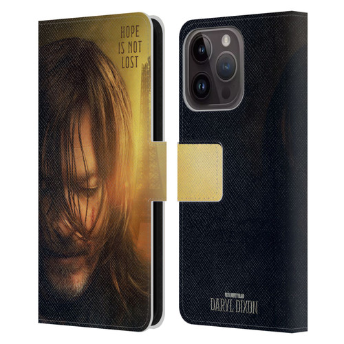 The Walking Dead: Daryl Dixon Key Art Full Face Leather Book Wallet Case Cover For Apple iPhone 15 Pro