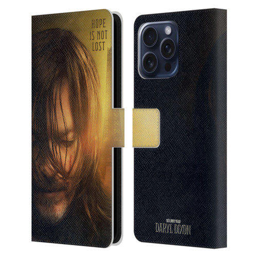 The Walking Dead: Daryl Dixon Key Art Full Face Leather Book Wallet Case Cover For Apple iPhone 16 Pro Max