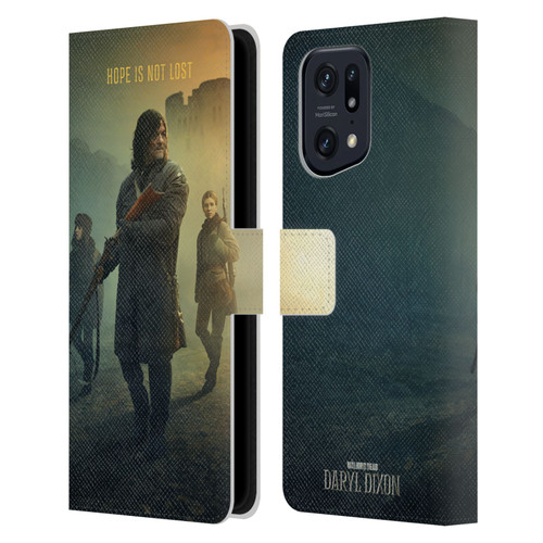 The Walking Dead: Daryl Dixon Key Art Group Leather Book Wallet Case Cover For OPPO Find X5 Pro